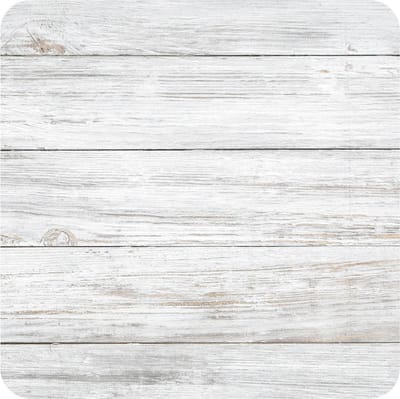 Houten planken look print onderzetters - 15x stuks - bierviltjes - karton - wit - voor glazen - tafel versiering - wit/grijs