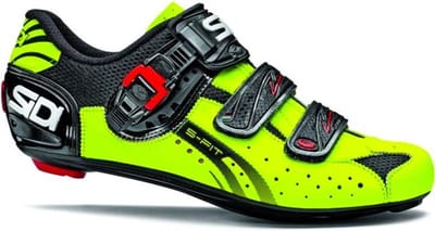 Sidi Scarpe Genius 5-Fit - Racefietsschoenen - Zwart/Fluo Geel - Maat 48