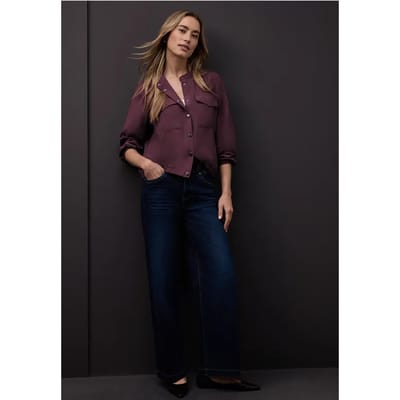 Overhemd blouse met zakken