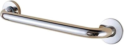 Veiligheidsgreep Badkamer - Handgreep Douche - Valpreventie Thuis - Roestvrij Staal - 58 cm - Gepolijst Chroom