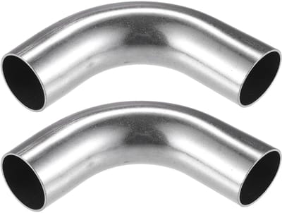 Dailygoods- Bocht Elbow Pijp 90° - 1.50" OD - 4" Lengte - Roestvrij Staal - Universele Pasvorm - Duurzaam voor DIY - Uitlaatpijp