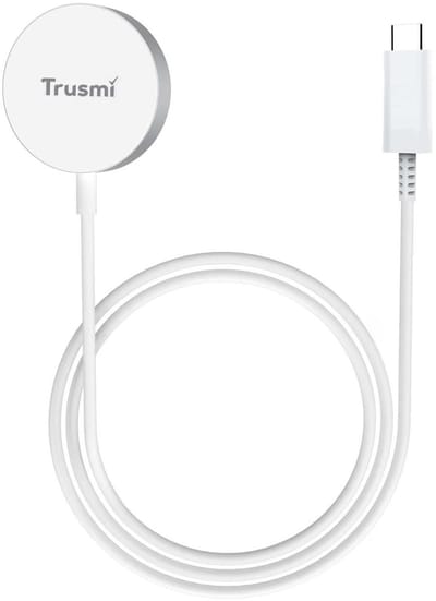 TRUSMI Magnetische Oplader voor Samsung Galaxy Watch USB-C 1 Meter - Magnetische Oplaadkabel - Smartwatch Oplader - Wit