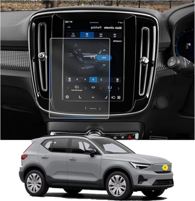 Navigatiebeschermfolie voor Volvo EX40 EV 2024 - 4H krasbestendig, 9 inch GPS schermbescherming, set van 2 accessoires voor autonavigatie