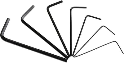 7 STKS Hex Key Set, 0.7mm-3mm Inbussleutel Set voor Meubels Montage Fiets Reparatie Demonteren en Installeer Auto's