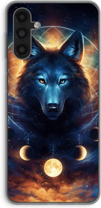 Case Company® - Hoesje geschikt voor Samsung Galaxy A13 5G hoesje - Wolf Dreamcatcher - Soft Cover Telefoonhoesje - Bescherming aan alle Kanten en Schermrand