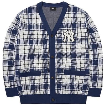 MLB New York Yankees Los Casual Windjack Gebreide Trui Unisex trui 3AKC00121107-50NYL M blue