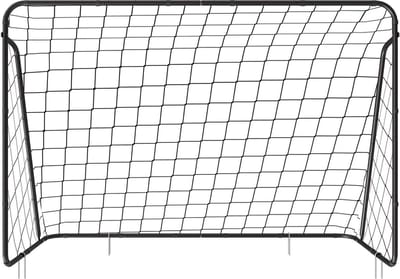 Nancy's Flying Post Bay voetbaldoel - IJzer - Makkelijk op en afbouwen - Zwart - 300 x 120 x 205 cm