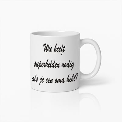 Superheld Oma Mok – Perfect Cadeau voor Liefdevolle Grootmoeders