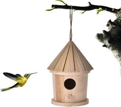Natuurlijke Vogelhuisje voor Pimpelmezen en Kleine Mezen - Ideale Nestplek voor Tuinvogels