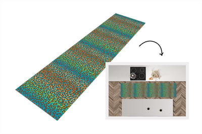 Keukenloper - Loper keuken - Patroon - Panter - Abstract - 200x50 cm - Keukenloper vinyl