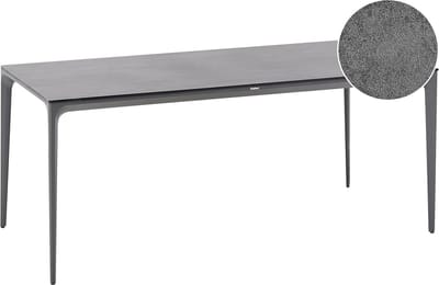 SOVARETO - Tuintafel - Donkergrijs - HPL/Aluminium/marmer