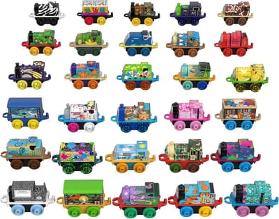 Trein Speelgoed - Mini Treintjes - Uren Speelplezier - 30 Stuks Inclusief - Compact Formaat - Veelkleurig
