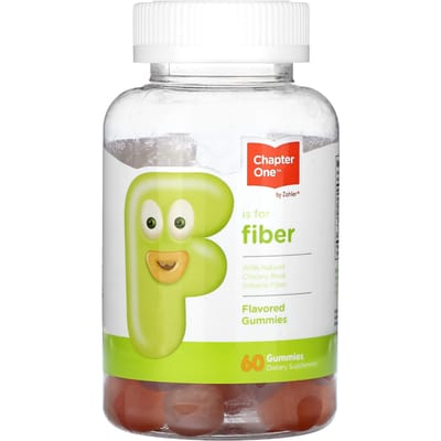 Hoofdstuk Eén, F, voor voedingsvezels, gearomatiseerde gummies, 60 gummies