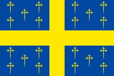 Vlag Bertogne 150x225cm
