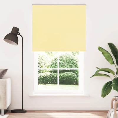vidaXL - Rolgordijn - 125x230 - cm - verduisterend - stofbreedte - 121,6 - cm - geel