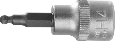 SW-Stahl 05571L schroevendraaierbit kogelkop, 10 mm (3/8") aandrijving, binnenzeskant 4 mm