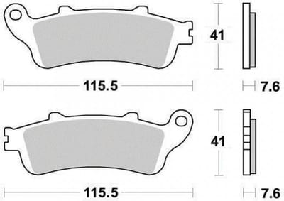ferodo remblokjes voor motor honda 1000 xl v varadero abs 2004 tot 2013 ar nieuw