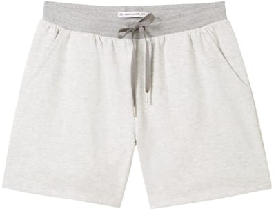 Tom Tailor - Loungewear Korte broek - Maat S/36 - weiß-mittel-melange