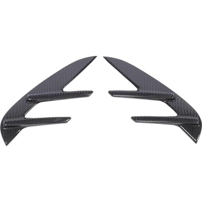 1 Paire Garniture d'Ouïe Latérale Aspect Sportif Fibre de Carbone Cache d'Ouïe d'Aile Latérale Garniture Décorative pour G80 2021 et Ultérieur gray