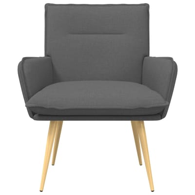 vidaXL - Fauteuil - Donkergrijs - Stof