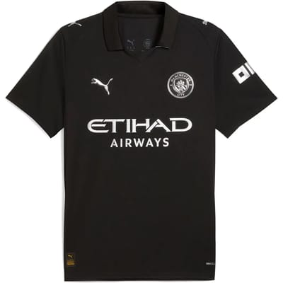 Puma Manchester City Fc 25/26 Replica Weg T-shirt Met Korte Mouwen Zwart 2XL Man