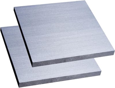 Aluminium Platen - Metaal Plaat - Bouw & Techniek - Hoge Sterkte Taaiheid - 200x200x20mm - Zilverkleurig