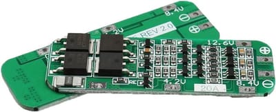 SnelShoppen - 2 Stuks 12.6V Oplader Beschermingsbord PCB BMS Mobiele Laadmodule voor 18650 Li-ion Lithium Accu met 20A Uitgangsstroom