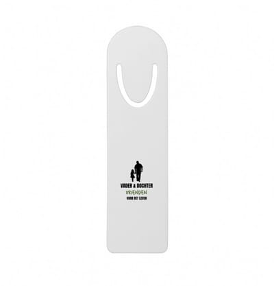 Hacebo® - Vader en dochter metalen boekenlegger - Liefde - vrienden - verjaardagscadeau - cadeau voor vader/dochter - gift - kado Bladwijzer boekenleggers - 12.7 cm x 3.2cm