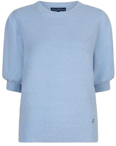 Red Button blauwe dames trui   Ronde hals   Regular fit   Structuur patroon   3/4 mouw Blauw S