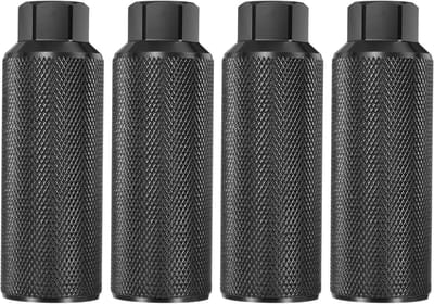 Fietssteunen - Fietspennen - Fietsen Verbeteren - Antislip Aluminium - 110mm Lengte - Zwart