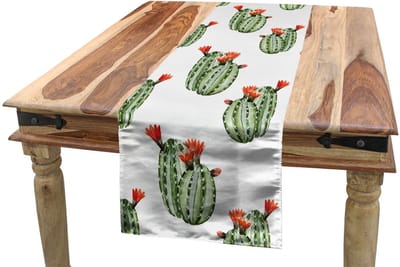ABAKUHAUS Mexicaanse Tafelloper – 40x180 cm – Oranje & Groen