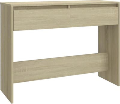 vidaXL - Wandtafel - 100x35x76,5 - cm - bewerkt - hout - sonoma - eikenkleurig