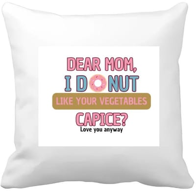 Akyol - dear mom i donut Kussen hoes - Moeder - mama - verjaardagscadeau - verjaardag - cadeau voor mama - cadeau - kado - geschenk - gift - mama artikelen - moederdag - 40 bij 40 cm