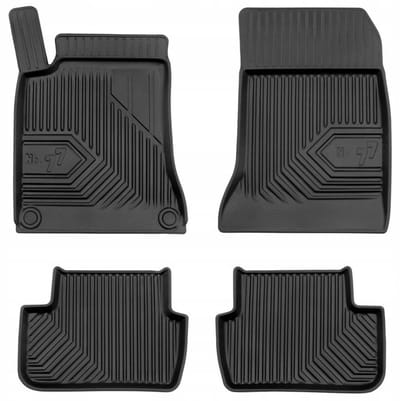 Frogum No.77 Luxe Rubberen Automatten Set - Geschikt voor MERCEDES B-KLASSE (W246) 2011-2018 - 4-delig - Perfecte Pasvorm - Geurloos TPE - 4 cm Hoge Rand - Zwart