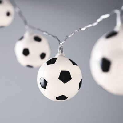 10 LED Voetbal Lichtjessnoer op Batterij met Timer voor Kinderkamer en Feestdecoratie