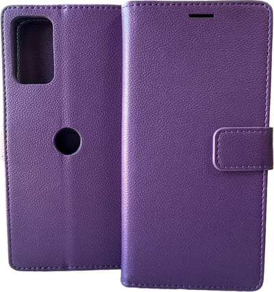 Portemonnee Bookcase Hoesje Geschikt voor: Motorola Moto G62 5G - Paars