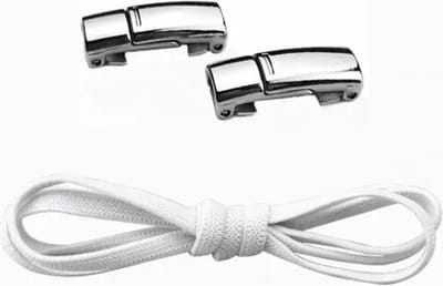 DrPhone LaceTech - Premium Veters met Magnetische sluiting - Geschikt voor o.a. sneakers - Wit