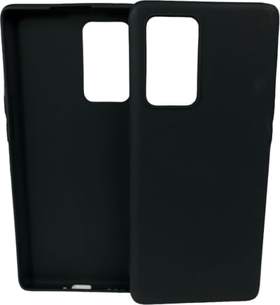 Flexibele achterkant Silicone hoesje Zwart Geschikt voor: Oppo Reno 5 5G