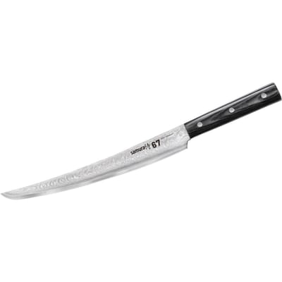 Samura damascus 67 slicing knife tanto