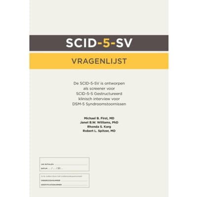 Scid-5-S: Vragenlijst (50 Ex.) - American Psychiatric Association