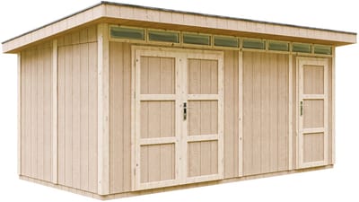 Timbela M905C - LP SmartSide Tuinhuis op houtbasis - 11,47 m² - 530x279xH237 cm - met vloer