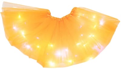 Wantohave Lichtgevend Tutu Rokje Mini Meisjes - Oranje - RGB Verlichting - One Size - 3 t/m 8 Jaar
