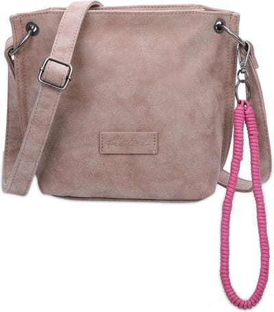 Fritzi aus Preußen Schoudertas Fritzi03N Vintage Crossbody Bag Taupy Taupe