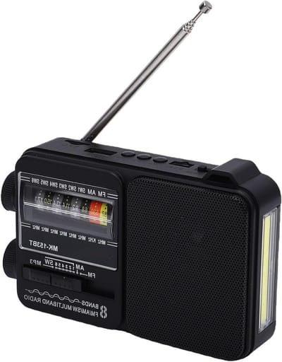 Draagbare Radio - AM FM SW Radio - Muziek Luisteren - Oplaadbare Batterij - 14 x 9 x 5 cm