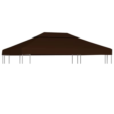 vidaXL - Prieeldak - 2-laags - 310 - g/m² - 4x3 - m - bruin