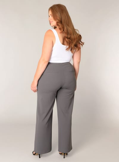 BASE LEVEL CURVY Arah Broek - Dark Grey - maat WX-0(44) / L30