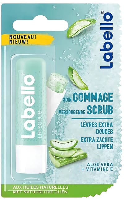 Labello verzorgende Lipscrub Aloe Vera - verzorgende carin scrub balsem