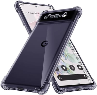Hoesje geschikt voor Google Pixel 6 Pro - Techsuit Shockproof Silicone Back Cover - Zwart