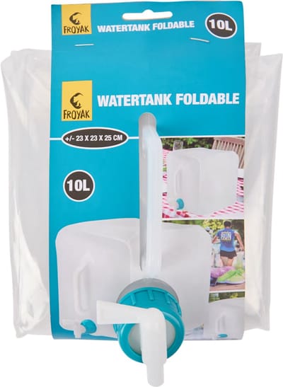 Froyak opvouwbare watertank met tap - Watertap opvouwbaar camping/kamperen