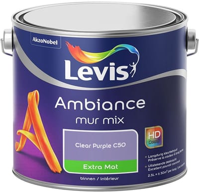 Levis - Ambiance Mur Extra Mat Mix - Clear Purple C50 - Mengverf - 2,5 L